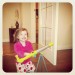Bought our niece a telescope. Determined to make her an astro physicist. First lesson, moon & stars. #fb