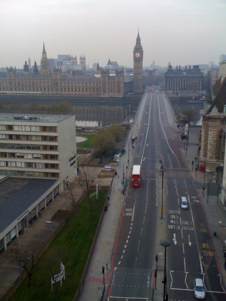 View on Marathon Day - Park PLaza Westminster